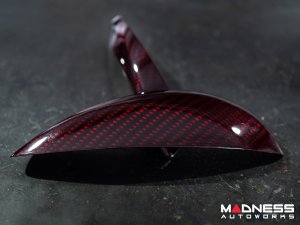 FIAT 500 Eyebrows - Carbon Fiber - Red Candy